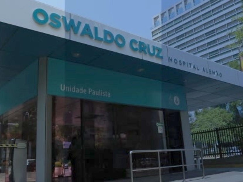 Entrada do Hospital Alemão Oswaldo Cruz, Unidade Paulista, em São Paulo (SP)
