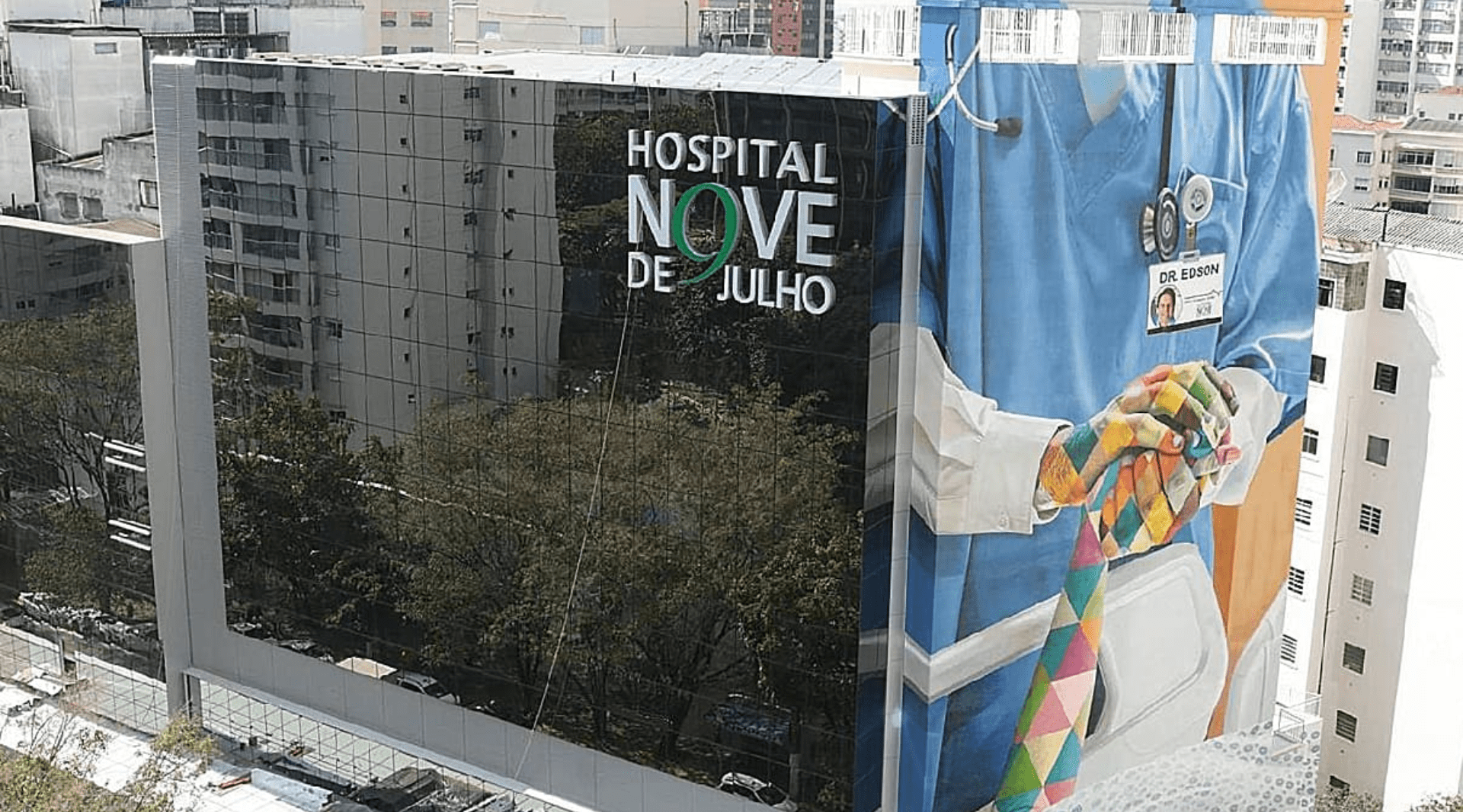 Fachada do Hospital 9 de Julho, em São Paulo (SP)